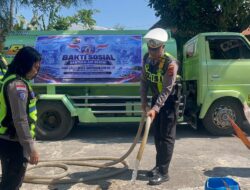 Satlantas Polres Ende Polda NTT Salurkan 10 Ribu Liter Air Bersih di Hari Lalu Lintas Bhayangkara Ke-71