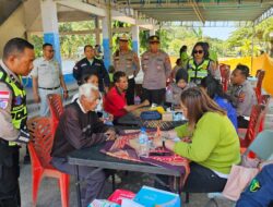 Sambut HUT Lalu Lintas Bhayangkara ke-71, Satlantas Polres Ende Polda NTT Gelar Bakti Kesehatan Dan Donor Darah Di Terminal Rewarangga