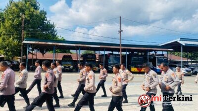 Asah Keterampilan dan Kesiapan Personel, Sat Samapta Polres Ende Polda NTT Gelar Latihan Dalmas
