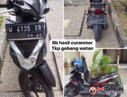 Pengembangan Kasus Curanmor, Polsek Sukolilo Mengamankan Tiga Terduga Penadah Motor