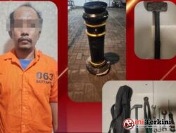 Polsek Pabean Cantikan Amankan DPO Pencuri 14 Bollard Di Kawasan Kembang Jepun